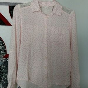 Aeropostale Pink Long sleeve Blouse
